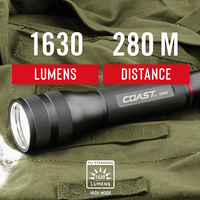 COAST G455 1630 Lumen Twist Focus LED Flashlight, 6 x AA Batteries Included, 21 oz. EasyOptionXY LLC