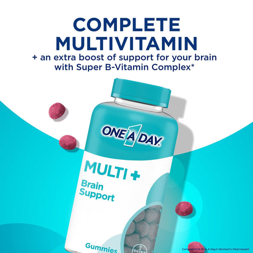 One A Day MULTI+ Brain Support Gummy Multivitamin; 100 Count EasyOptionXY LLC