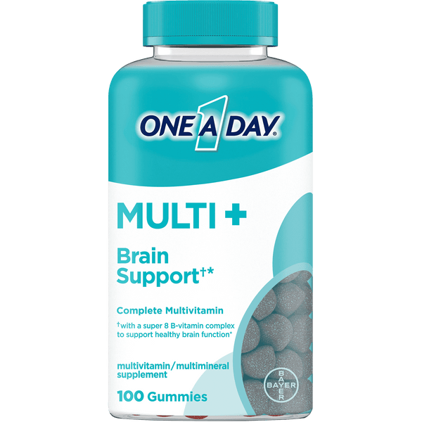 One A Day MULTI+ Brain Support Gummy Multivitamin; 100 Count EasyOptionXY LLC
