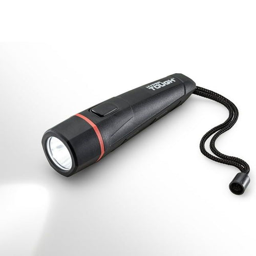 Hyper Tough 150 Lumen Rubber LED Black Flashlight - Batteries Included, 4.3 oz. EasyOptionXY LLC
