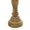 DecMode Traditional Wood Candle Holder, Set of 3 24", 21", 17"H with Brown Distressed Finish EasyOptionXY LLC