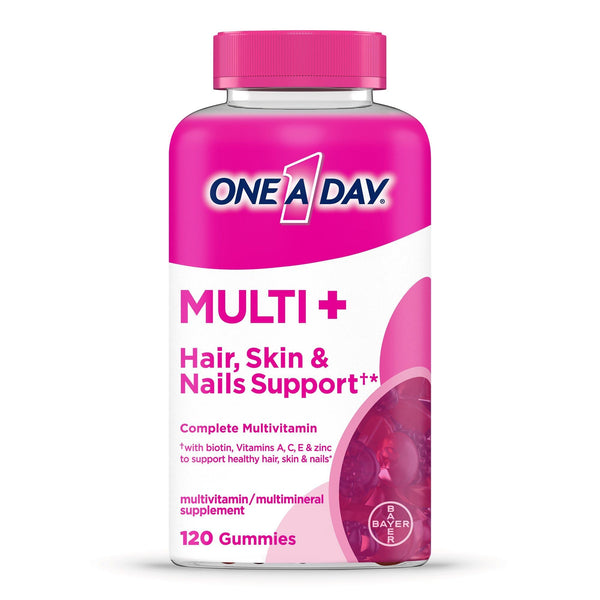 One A Day MULTI+ Hair; Skin & Nails Support Gummy Multivitamin; 120 Count EasyOptionXY LLC