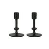 Stonebriar Table Top 5" Traditional Cast Iron Candlestick Holder Set, Black, 2 Pieces EasyOptionXY LLC