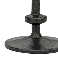 Stonebriar Table Top 5" Traditional Cast Iron Candlestick Holder Set, Black, 2 Pieces EasyOptionXY LLC