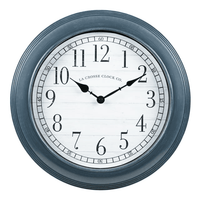 La Crosse Clock 16-inch Everly Gray Quartz Analog Wall Clock, 404-3841B EasyOptionXY LLC