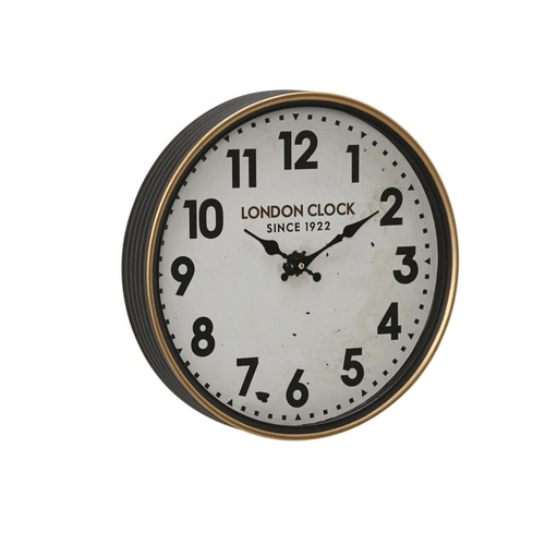 DecMode 16" White Metal Wall Clock EasyOptionXY LLC
