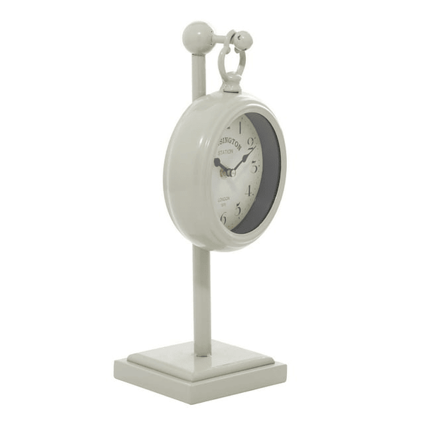 DecMode 15" White Metal Pendulum Clock EasyOptionXY LLC