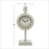 DecMode 15" White Metal Pendulum Clock EasyOptionXY LLC