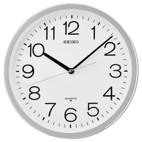 Seiko 12" Office Classic Numbered Quiet Sweep Wall Clock, Round, Quartz, Analog, QXA014SLH EasyOptionXY LLC