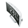 La Crosse Technology Curved Mirrored LED White Corded Electric Alarm Clock with USB, 602-249 EasyOptionXY LLC