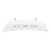 La Crosse Technology Curved Mirrored LED White Corded Electric Alarm Clock with USB, 602-249 EasyOptionXY LLC