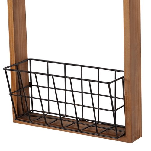 DecMode 24 In. Brown Farmhouse Wall Clock EasyOptionXY LLC