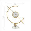 The Novogratz 16" Gold Metal Clock with Acrylic Base EasyOptionXY LLC