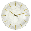 Westclox Analog QA Large White Marble and Gold Dial Wall Clock with Large Numerals. EasyOptionXY LLC