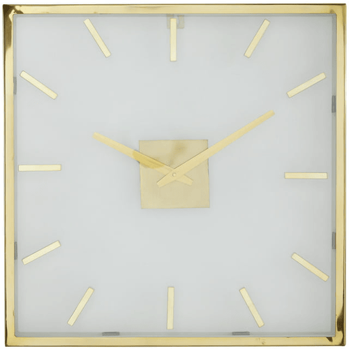 DecMode 20" Gold Stainless Steel Wall Clock with Clear Face EasyOptionXY LLC