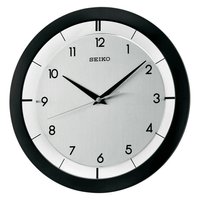 Seiko 11" St. James Brushed Metal Wall Clock, Modern, Analog, Quartz QXA520KLH EasyOptionXY LLC