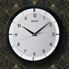 Seiko 11" St. James Brushed Metal Wall Clock, Modern, Analog, Quartz QXA520KLH EasyOptionXY LLC