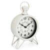 Westclox Vintage White Metal QA Analog Table Clock: Timeless Elegance EasyOptionXY LLC