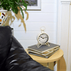 Westclox Vintage White Metal QA Analog Table Clock: Timeless Elegance EasyOptionXY LLC
