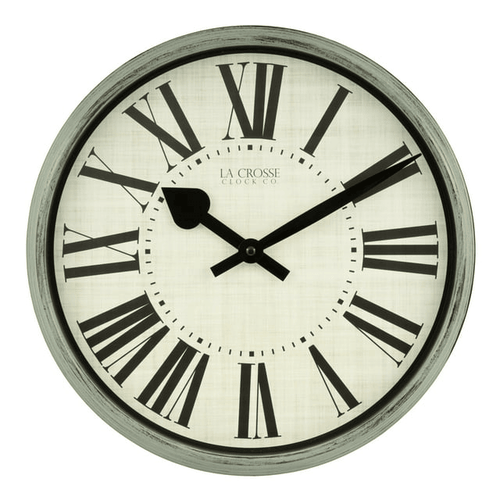 La Crosse Clock 404-3036G 14 inch Sage Grove Quartz Analog Wall Clock EasyOptionXY LLC
