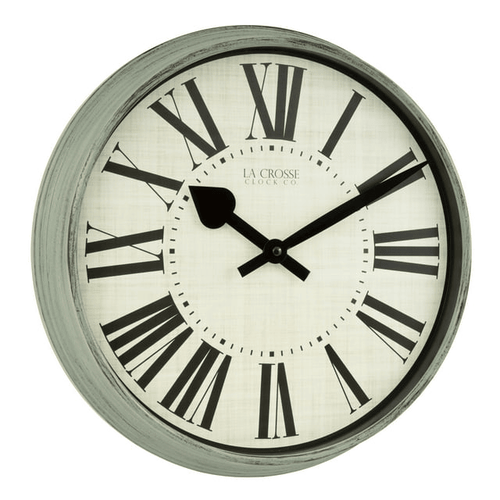 La Crosse Clock 404-3036G 14 inch Sage Grove Quartz Analog Wall Clock EasyOptionXY LLC