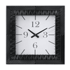 DecMode 12" Black Metal Wall Clock EasyOptionXY LLC