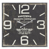 DecMode 23" Black Wood Wall Clock EasyOptionXY LLC