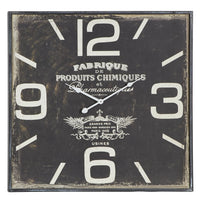 DecMode 23" Black Wood Wall Clock EasyOptionXY LLC