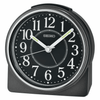 Seiko 4 inch Marui Beep Alarm Metallic Black Traditional Analog Quartz Tabletop Clock QHE198KLH EasyOptionXY LLC