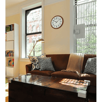 Seiko 13 inch Luminous Round Wall Clock, Brown & White, QXA788BLH, Quartz Analog EasyOptionXY LLC