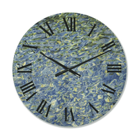 Designart 'Transparent Waves With Sunny Water Reflecting Gentle Sunshine II' Modern Wood Wall Clock(Size 16" x 16") EasyOptionXY LLC