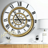 Designart 'Time Spiral in Antique Style' Modern wall clock(Size 23" x 23") EasyOptionXY LLC