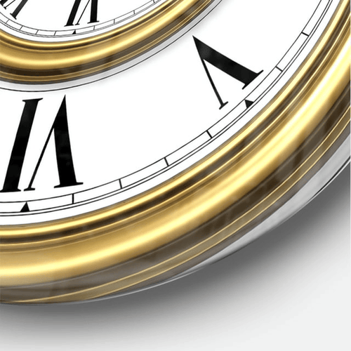 Designart 'Time Spiral in Antique Style' Modern wall clock(Size 23" x 23") EasyOptionXY LLC