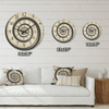 Designart 'Analog Wall Time Spiral ' Modern Wood Wall Clock(Size 16" x 16") EasyOptionXY LLC