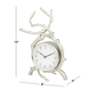 DecMode 13" Silver Aluminum Clock with Branch Accents EasyOptionXY LLC