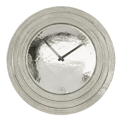 DecMode 24" Silver Aluminum Wall Clock EasyOptionXY LLC