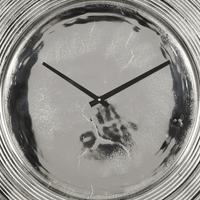 DecMode 24" Silver Aluminum Wall Clock EasyOptionXY LLC