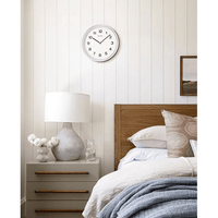 Seiko 11" Oita Wall Clock, Metallic Silver Traditional Round Quartz Analog QHA008SLH EasyOptionXY LLC