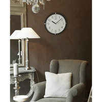 Seiko 12" Kuota Round Quartz Traditional Wall Clock Black Frame Analog QHA007JLH EasyOptionXY LLC