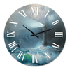 Designart 1 in Coastal Wall Clock(Size 29" x 29") EasyOptionXY LLC