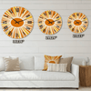 Designart 'Minimalist Bright Shining Orange Sun Rays I' Modern Wall Clock(Size 36" x 36") EasyOptionXY LLC