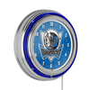 NBA Chrome Double Rung Neon Clock - City - Dallas Mavericks EasyOptionXY LLC