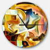 Designart 'Way of Inner Paint' Metal Wall Clock(Size 23" x 23") EasyOptionXY LLC