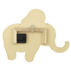 Sterling & Noble Indoor Light Wood Elephant Shaped Analog Wall Clock EasyOptionXY LLC