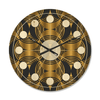 Designart 'Art Deco Style Retro Pattern' Mid-Century Modern Wood Wall Clock(Size 16" x 16") EasyOptionXY LLC