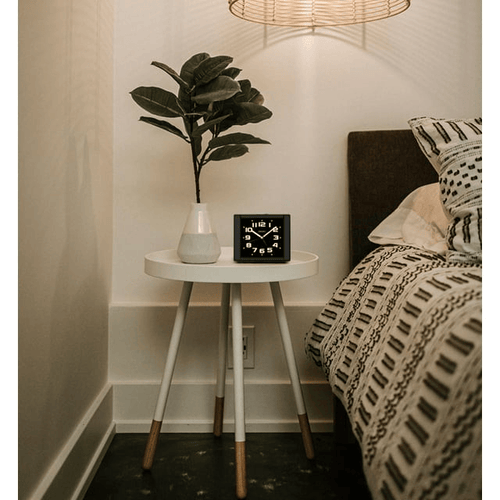 Seiko Aoki Square Beep Alarm Clock, Black, Quartz, Analog, Square, QHE189KLH EasyOptionXY LLC