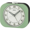 Seiko 4 inch Kyoda Beep Alarm Metallic Green Mid-Century Modern Analog Quartz Desk Clock QHE195MLH EasyOptionXY LLC