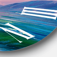 Designart 'Blue Waves Breaking At The Beach V' Nautical & Coastal Wall Clock(Size 29" x 29") EasyOptionXY LLC