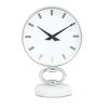 DecMode 12" Silver Stainless Steel Clock with Marble Base EasyOptionXY LLC