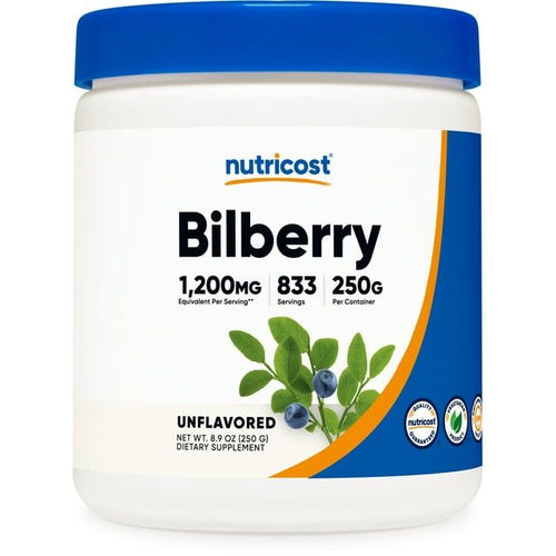 Nutricost Bilberry Powder 250 Grams - Gluten Free & Non-GMO Supplement EasyOptionXY LLC